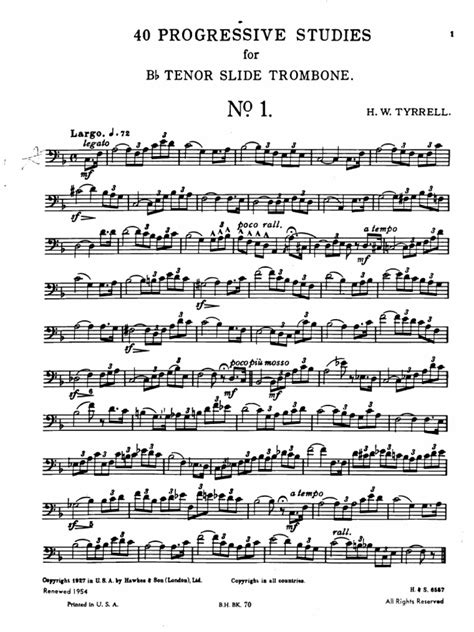A standard chops builder for all trombonists, you are undoubtedly familiar with this book already. . Tyrrell trombone pdf